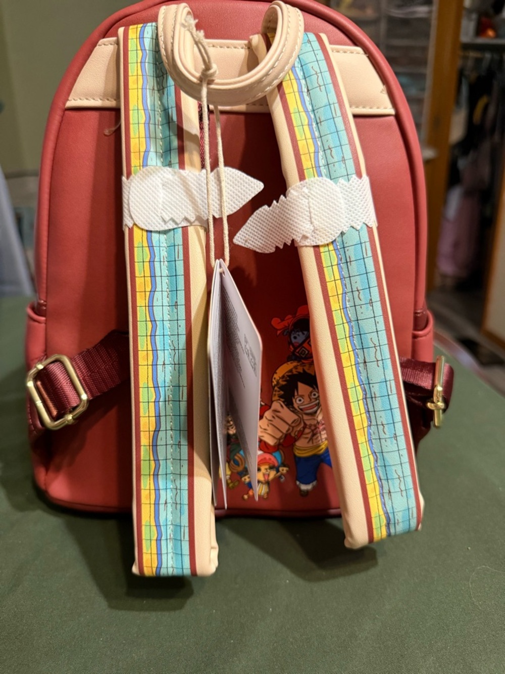 Loungefly One Piece Tony Tony Chopper Sunny Go Backpack - Orange/Yellow/Blue - Picture 4 of 7